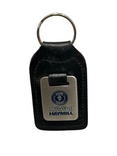 GENUINE VINTAGE SAAB HAYMILL  CAR KEY FOB KEY RING LEATHER