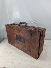 Antique leather luggage - antique,