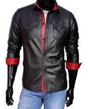 Mens Black Real Sheep Leather