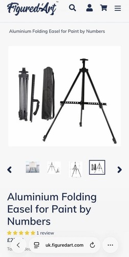 Aluminium folding easel for - folding,