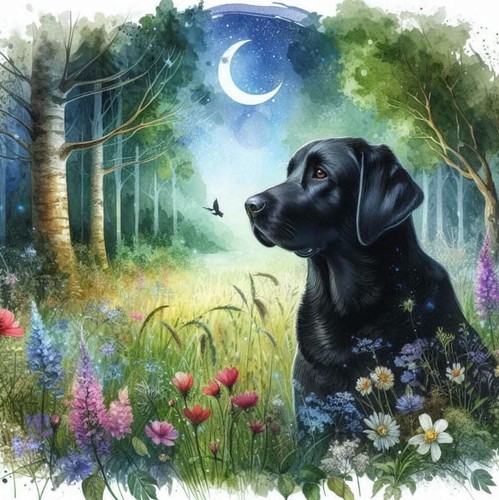Black labrador cross - (5),