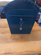 Safewell Green Mailbox with Lock and Key Wall Mounted