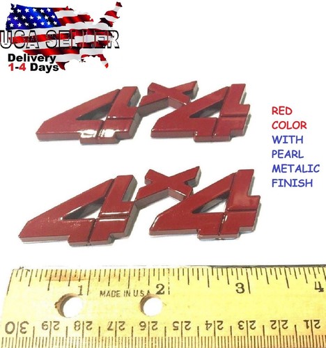 Pieces red 4 emblem - 2x, x