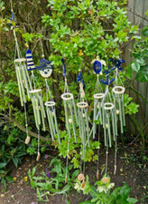 Wind Chimes 5 Tubes Indoor Outdoor Garden Nordic Theme