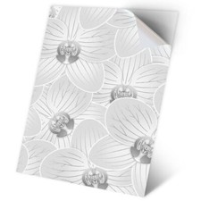 1 x Vinyl Sticker A2 - BW - Orchid Flowers #35604