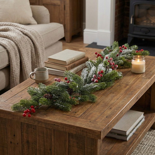 76cm snowy christmas branch - 76cm,