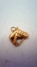 9 ct Gold Horse Head Charm.