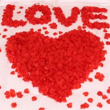 Valentine Silk Red Rose Petals