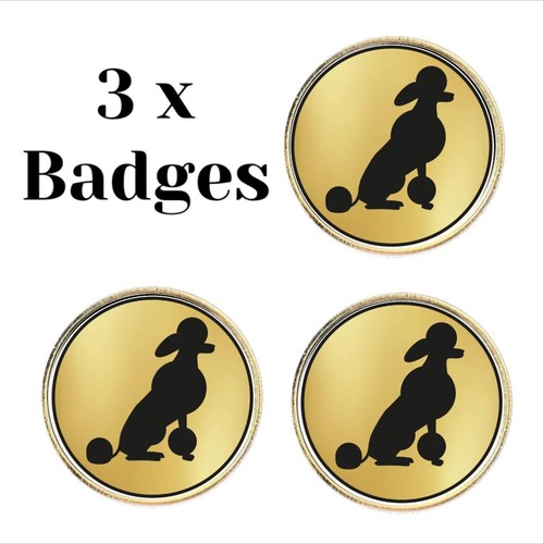 Poodle dog lapel - dog,