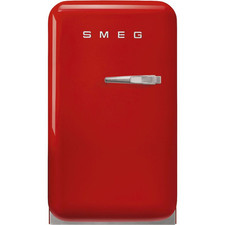 Smeg Fridge Red FAB5LRD5 50s Style Left Hand Hinged Minibar A Graded (CH-1168)