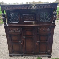 Antique Jacobean Oak Court