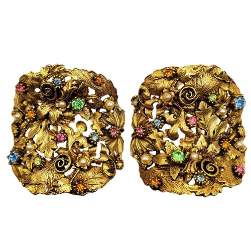 Musi shoe clips gold leaf - musi,