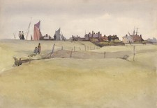 Tom Simpson (1847-1929) - Early 20th Century Watercolour, Towards the Village