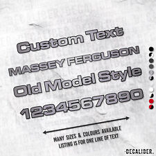 Custom Text Massey Ferguson