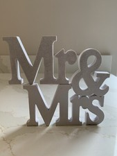 Mr & Mrs Wooden Letter Sign