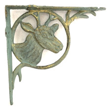 Deer Stag Cast Iron Wall Shelf