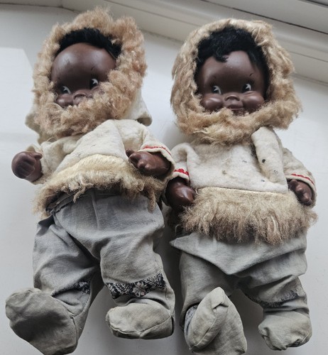 Two vintage inuit eskimo - two,