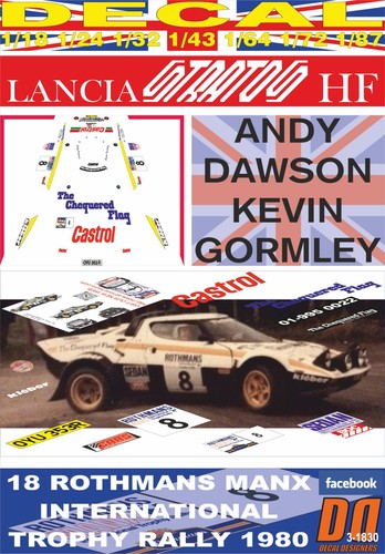 Decal lancia stratos - lancia, a