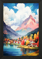 INTERLAKEN Oil Painting Framed