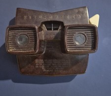 View-Master Model E 3-Dimension Viewer Brown Bakelite Boxed 3D Vintage + 1 Reel