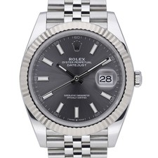 Rolex Datejust 41 126334 with 41mm Steel & White Gold case and Slate dial. Ex...