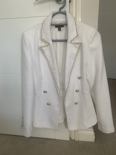 Gorgeous tweed white - white, fitted