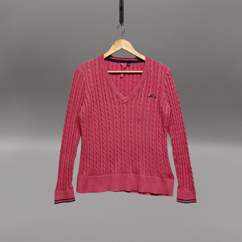 Musto cable knit jumper pink - jumper,