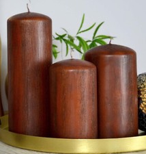 WENGE WOOD LIGHT BROWN PILLAR