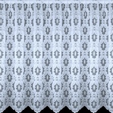 White Net Curtains With Slot /