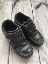 Kangol Boys School Shoes Leather Hook&Loop Junior Size 3