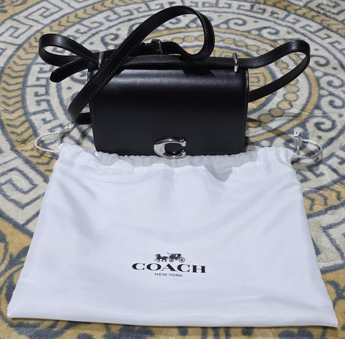 Coach black leather small - coach,