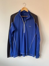 Rab Men's Microlight Base Layer With Half Zip. Size Large.