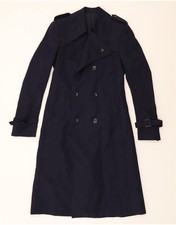 SALCO Womens Trench Coat UK 12 Medium Navy Blue RJ06