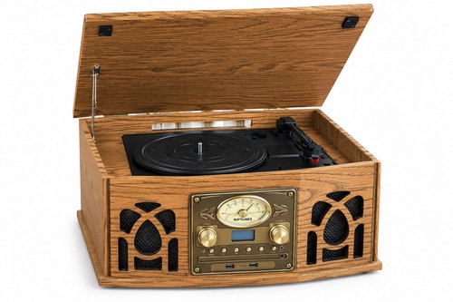 Vintage retro wooden - retro, record