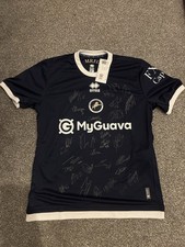 Millwall 2024/2025 Squad Hand-Signed Shirt Autographs by 30 Millwall Players