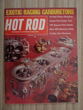 Hot Rod Magazine June 1970. Exotic Racing Carburetors.