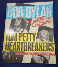 1986 Bob Dylan Tom Petty & Heartbreakers, True Confessions Tour Book Program VTG
