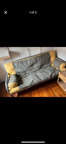 Two seater futon - futon, bed