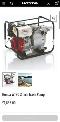 Honda wt30x water - wt30x, pump