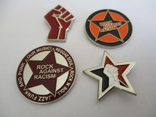 4 SOCIALIST metal badge