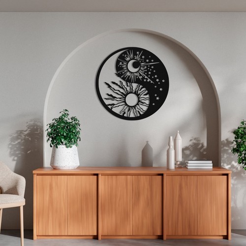 Modern yin yang metal - yang,