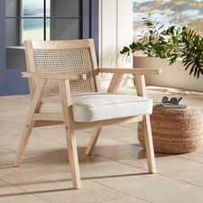 Zuma Beige Fabric Rattan
