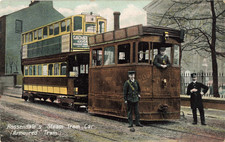 ROSSENDALE'S STEAM TRAM CAR (ARMOURED TRAIN) - OLD POSTCARD (ref 6565/25/W7)
