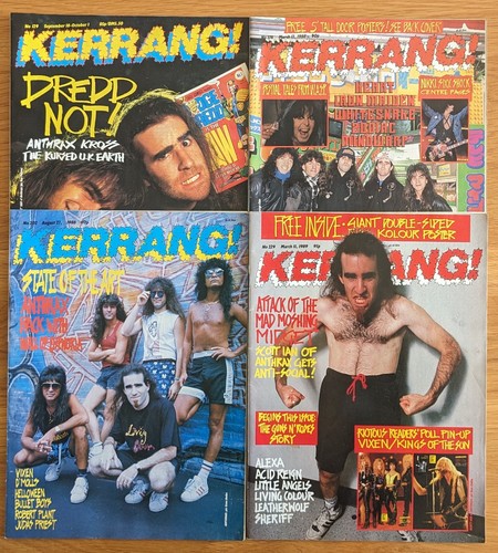 Anthrax kerrang issues - anthrax,
