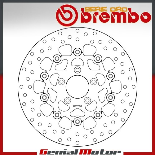 Brake disc flot - flot, fro
