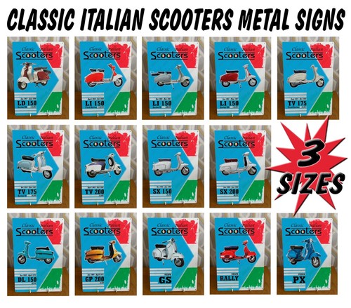 Lambretta scooter metal signs - metal,