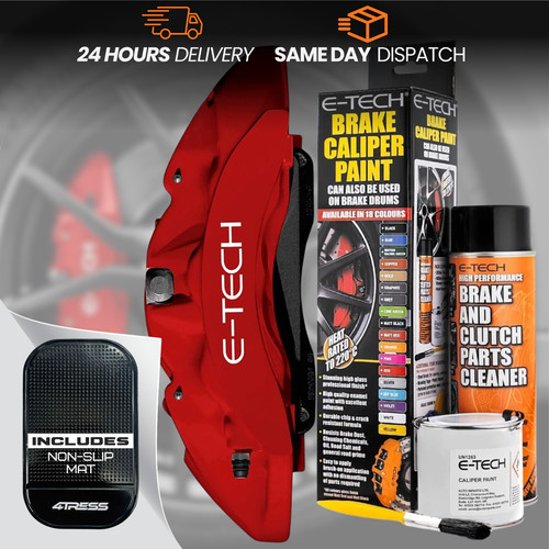Brake caliper matt - caliper, red