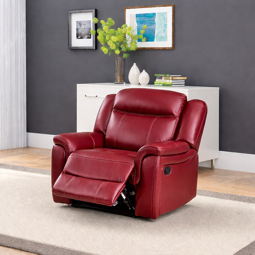 Burgundy red leather gel - red,