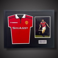 Roy Keane Hand Signed Football Shirt With Photo And COA £349