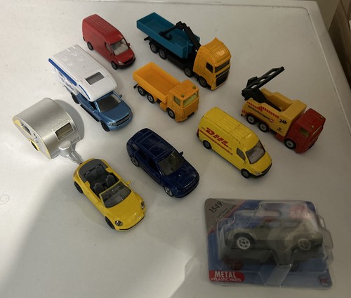 Siku models trucks vans - 9x,
